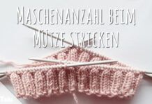 Maschenanzahl beim Mütze stricken