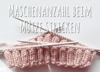 Maschenanzahl beim Mütze stricken