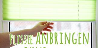 Plissee anbringen ohne bohren