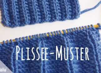Plissee stricken