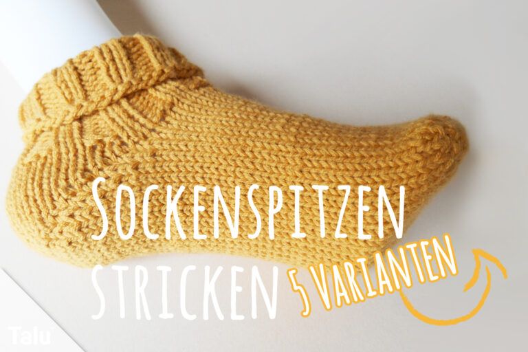 Sockenspitze stricken