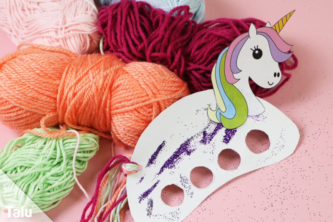 Einhorn basteln zum Spielen | Anleitung mit Vorlage - Talu.de