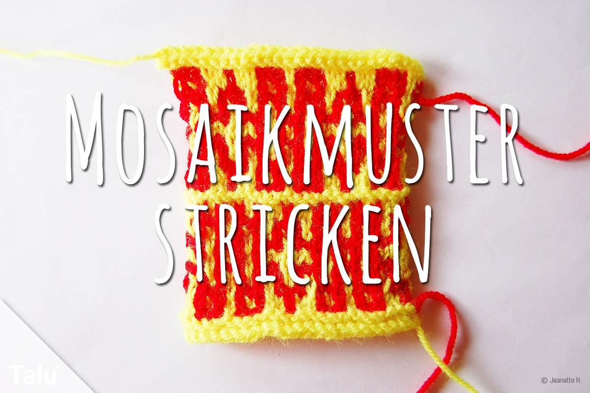 Mosaikmuster stricken