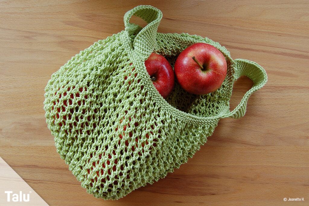 Netztasche für Beginner - stricken und häkeln