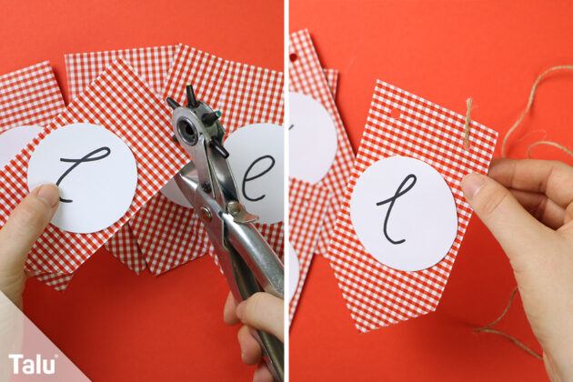 Girlande basteln aus Papier | Anleitung und Ideen - Talu.de