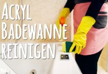 Acryl-Badewanne reinigen