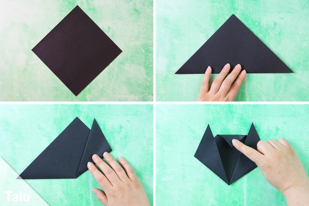 Origami Katze falten