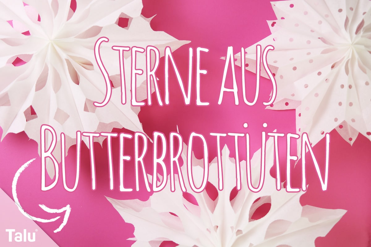 Sterne aus Butterbrottüten