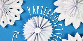 Papierrosetten basteln
