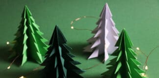 Origami Weihnachtsbaum