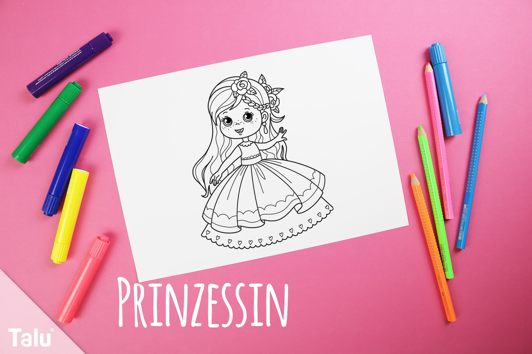 Ausmalbilder für Prinzessin