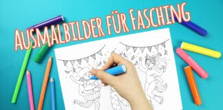 Ausmalbilder für Fasching