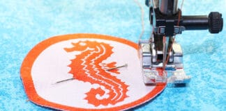 Schwimmabzeichen aufnähen