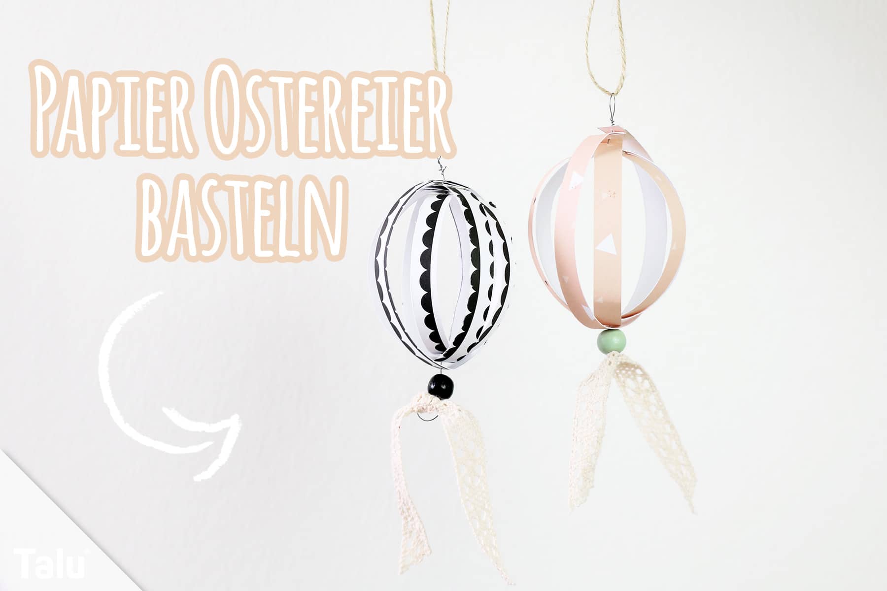 Papier Ostereier basteln