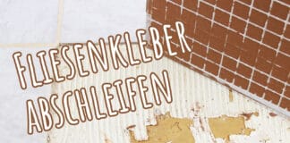 Fliesenkleber abschleifen