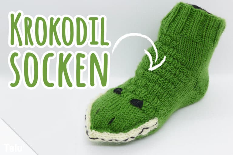 Krokodilsocken stricken