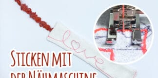 Sticken mit der Nähmaschine
