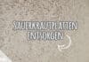 Sauerkrautplatten entsorgen