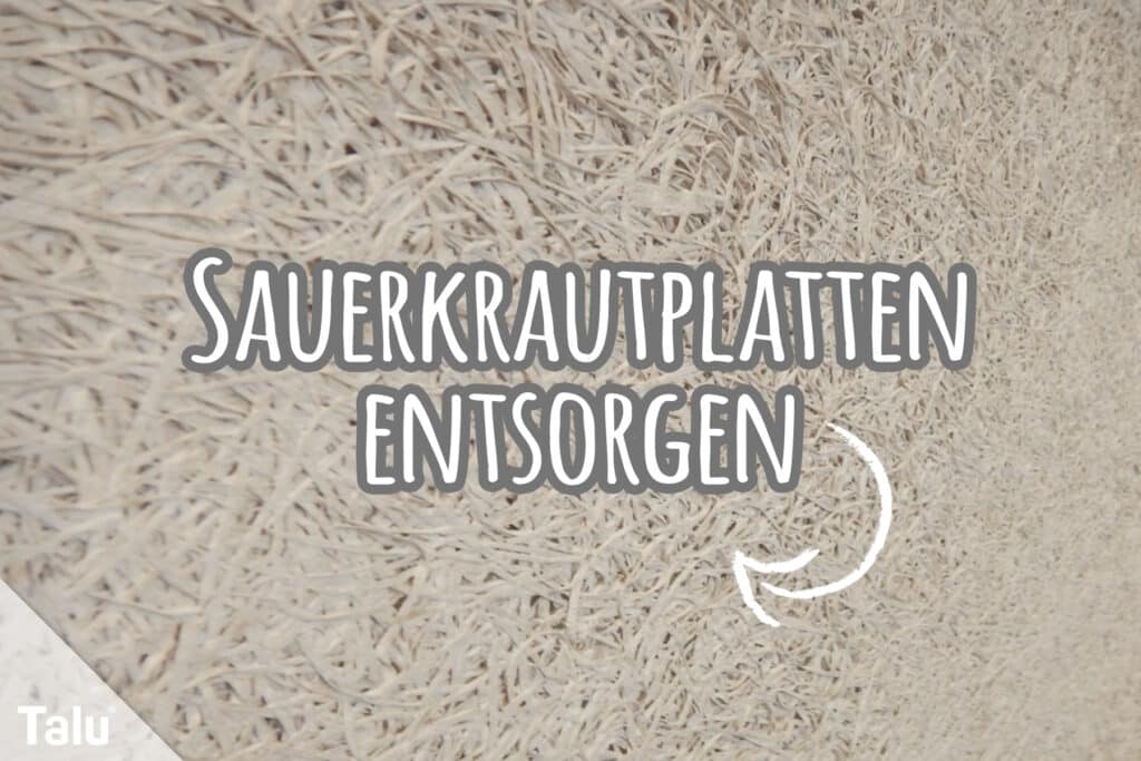 Sauerkrautplatten entsorgen