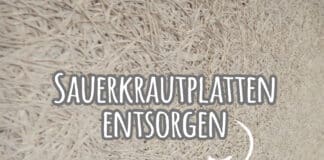 Sauerkrautplatten entsorgen