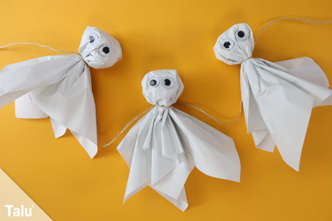 Geister basteln für Halloween | DIY Anleitung - Talu.de