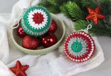 Weihnachtskugeln häkeln