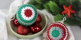 Weihnachtskugeln häkeln