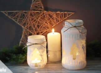 Weihnachtslicht basteln