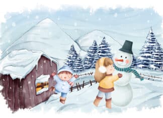 Gute-Nacht-Geschichte für den Winter