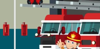 Gute-Nacht-Geschichte über Feuerwehr