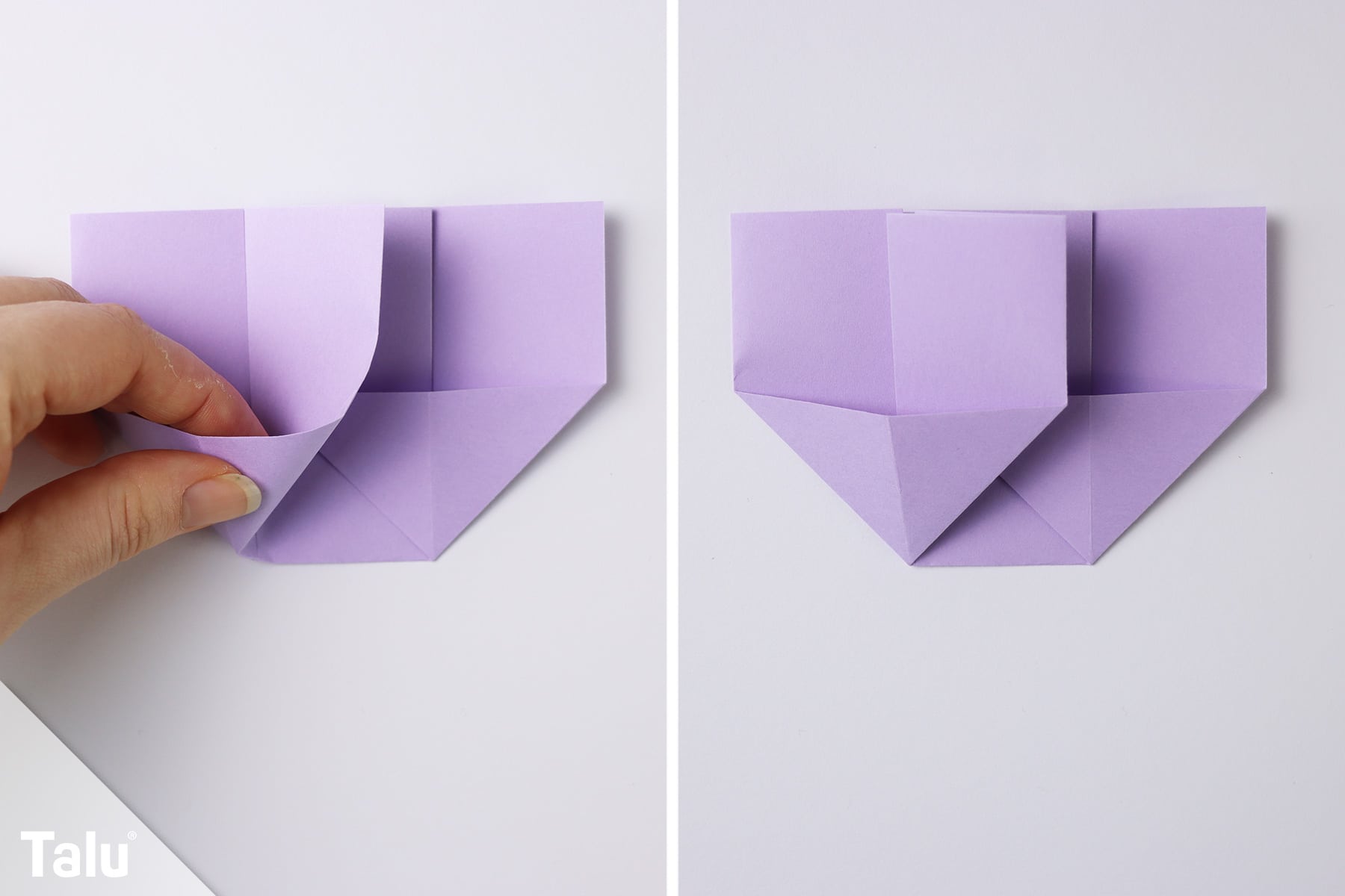 Origami Stuhl falten