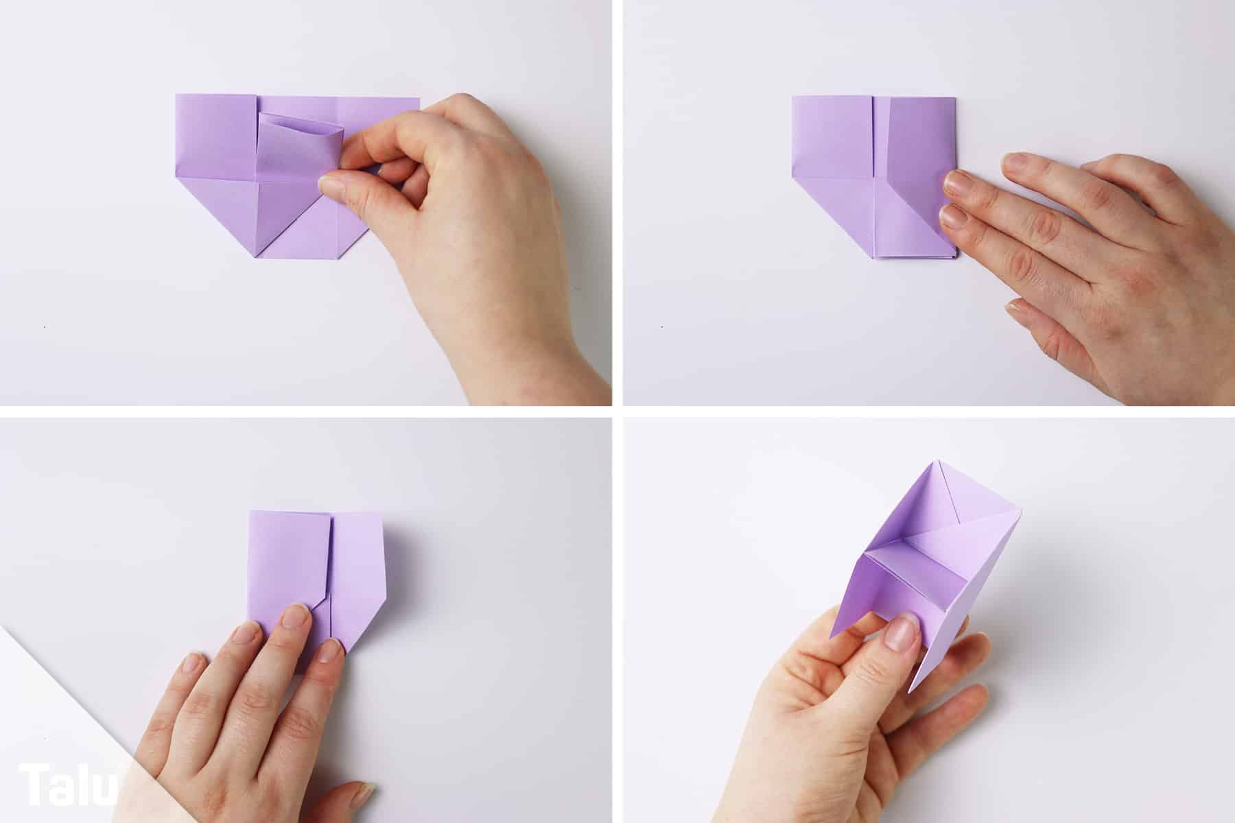 Origami Stuhl falten