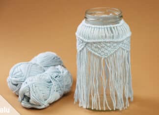 Makramee-Vase selber machen