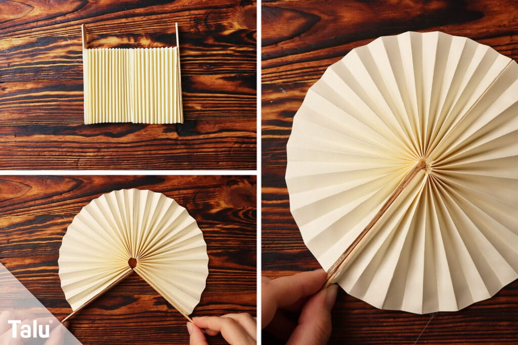 Fächer basteln Einfache DIY Anleitung Talu.de