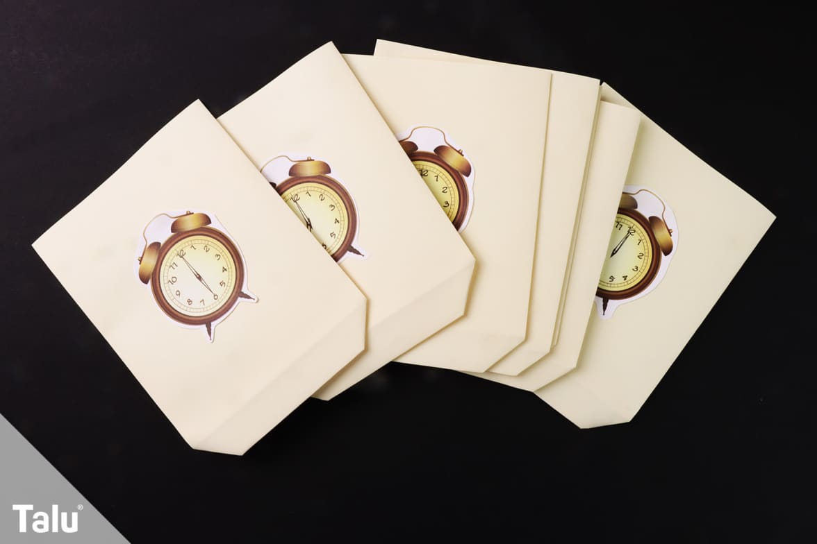 Countdown-Tüten für Silvester basteln | Vorlagen zum Ausdrucken - Talu.de