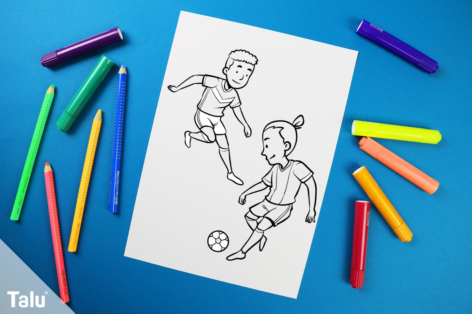 Ausmalbilder von Fußball: Tore Zeichnen und Fantasie Entfalten!