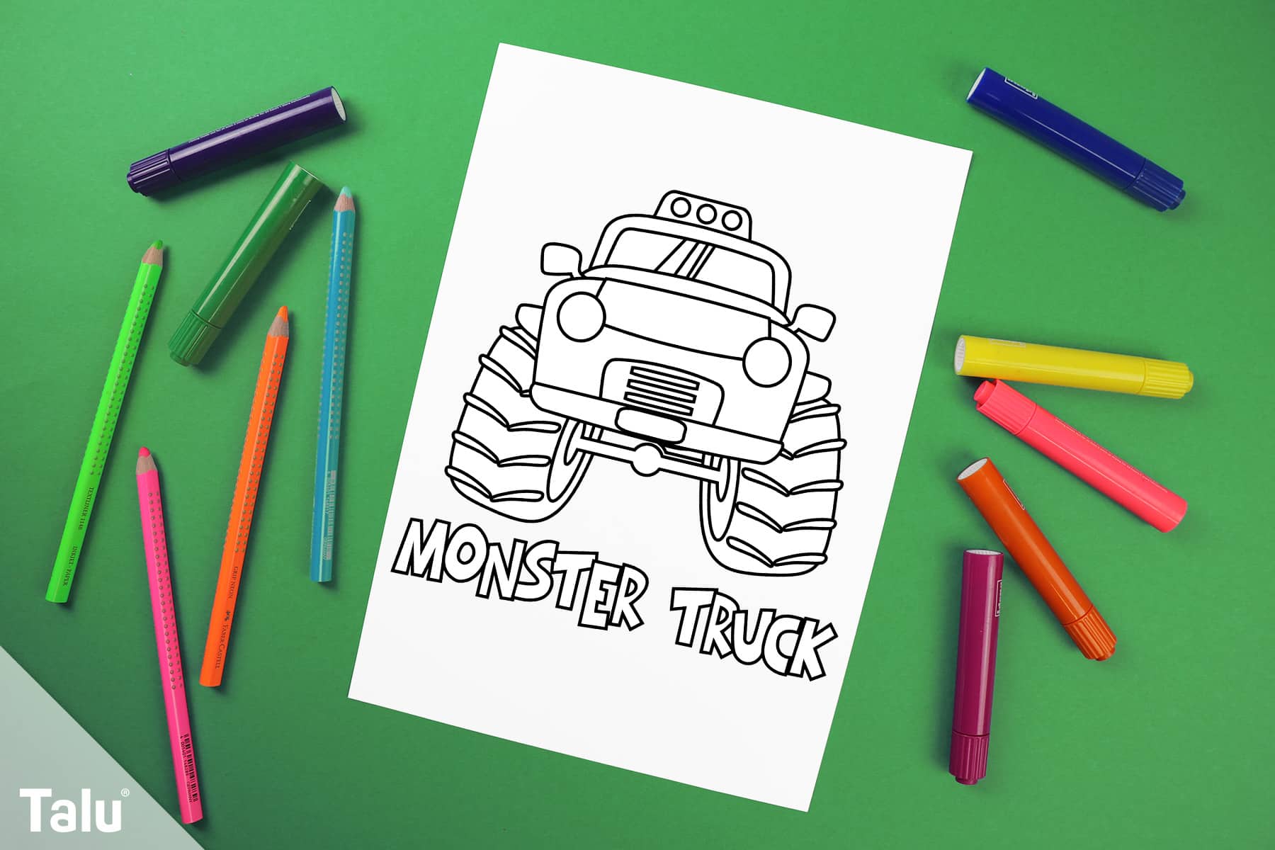 Monster Truck Ausmalbilder