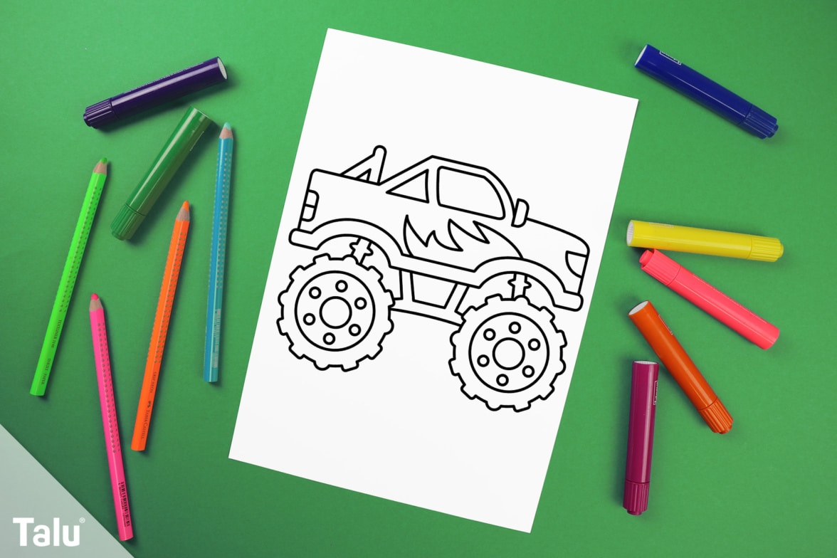  Monster Truck Ausmalbilder 