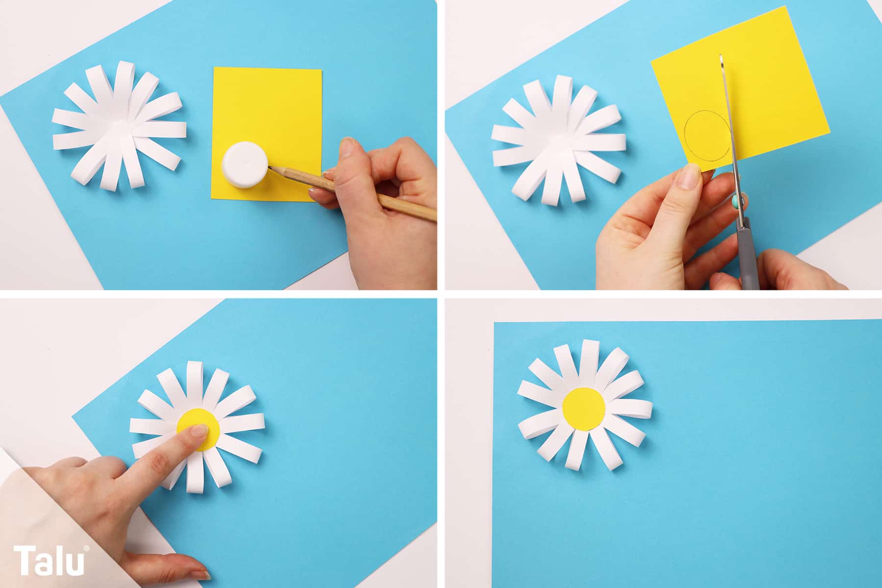 Papierblume basteln