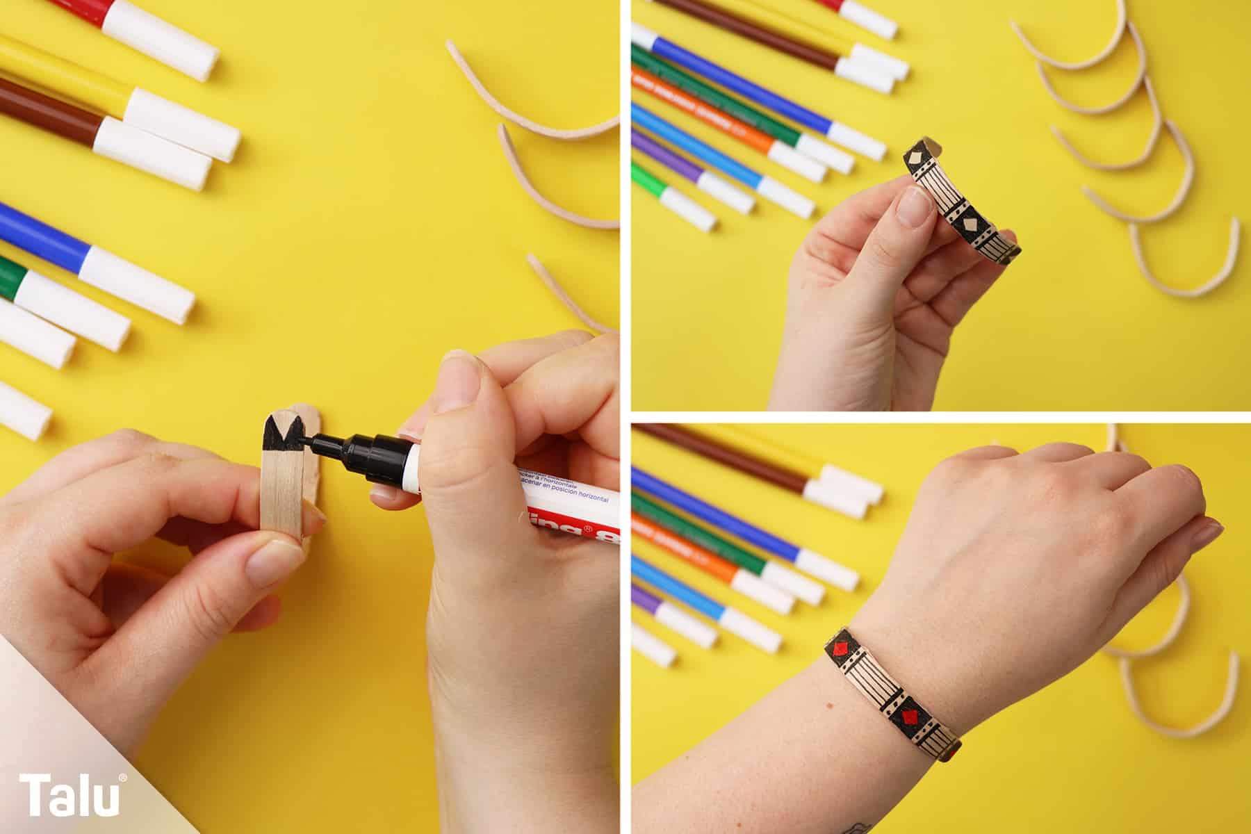 Armband basteln mit Kindern