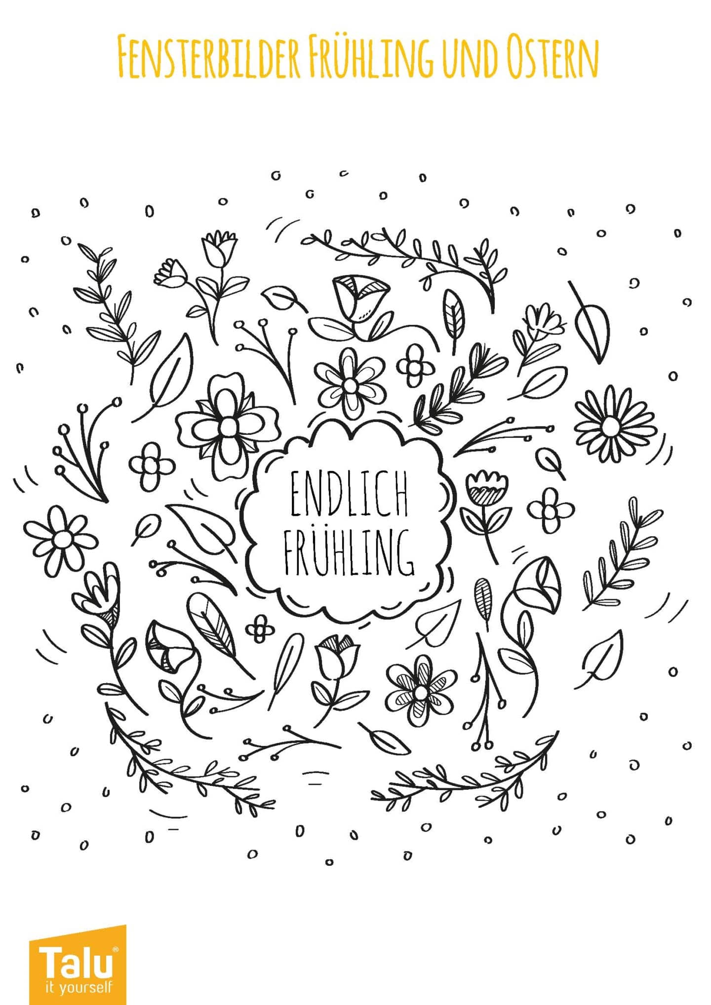 Fensterbilder - Kostenlose Vorlagen | Frühling, Weihnachten & Co. - Talu.de