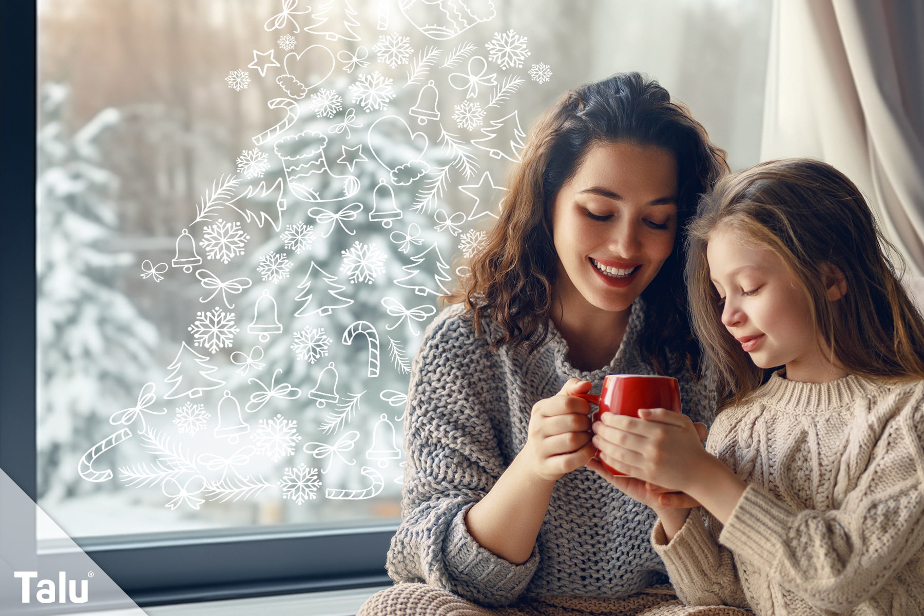 Fensterbilder für Winter und Weihnachten