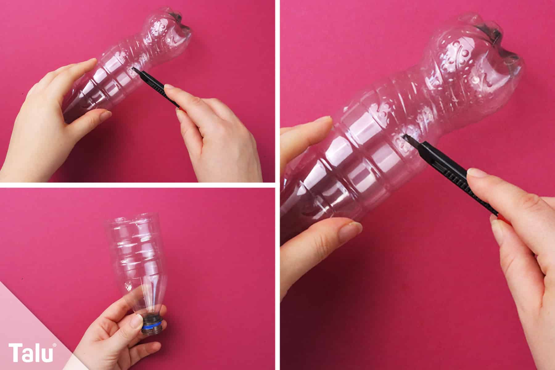 Flasche durchschneiden
