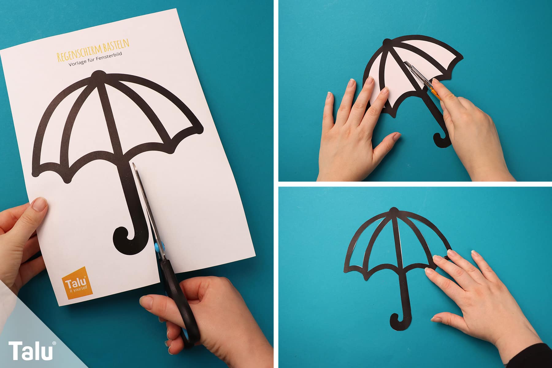 Regenschirm basteln