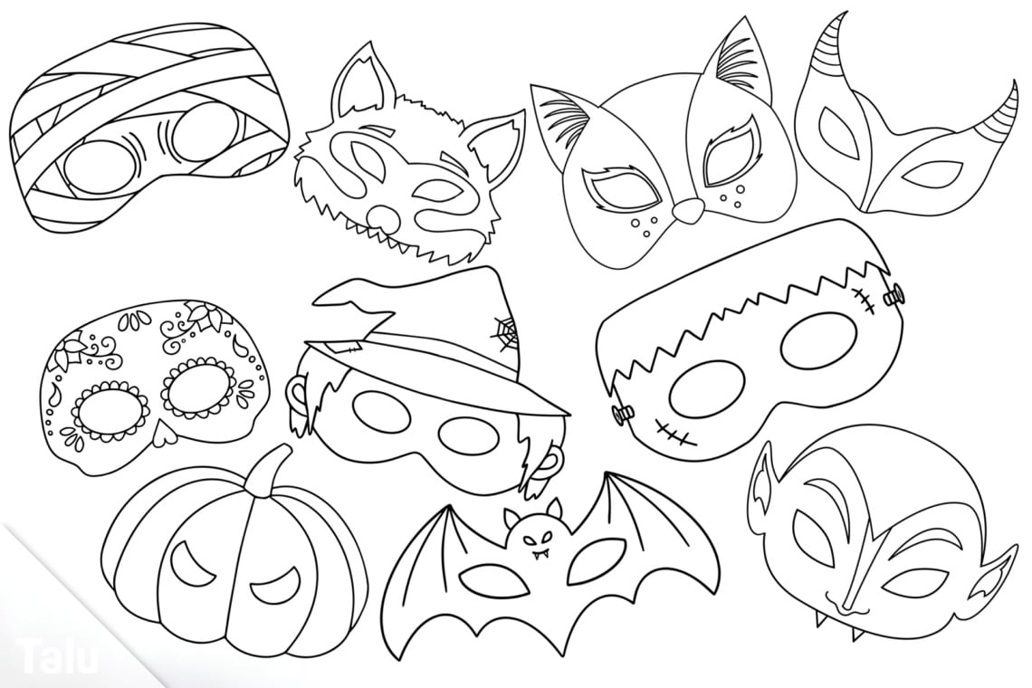 36 Halloween Kratzmasken - Magische Verwandlung Für Die Grusel-Party!