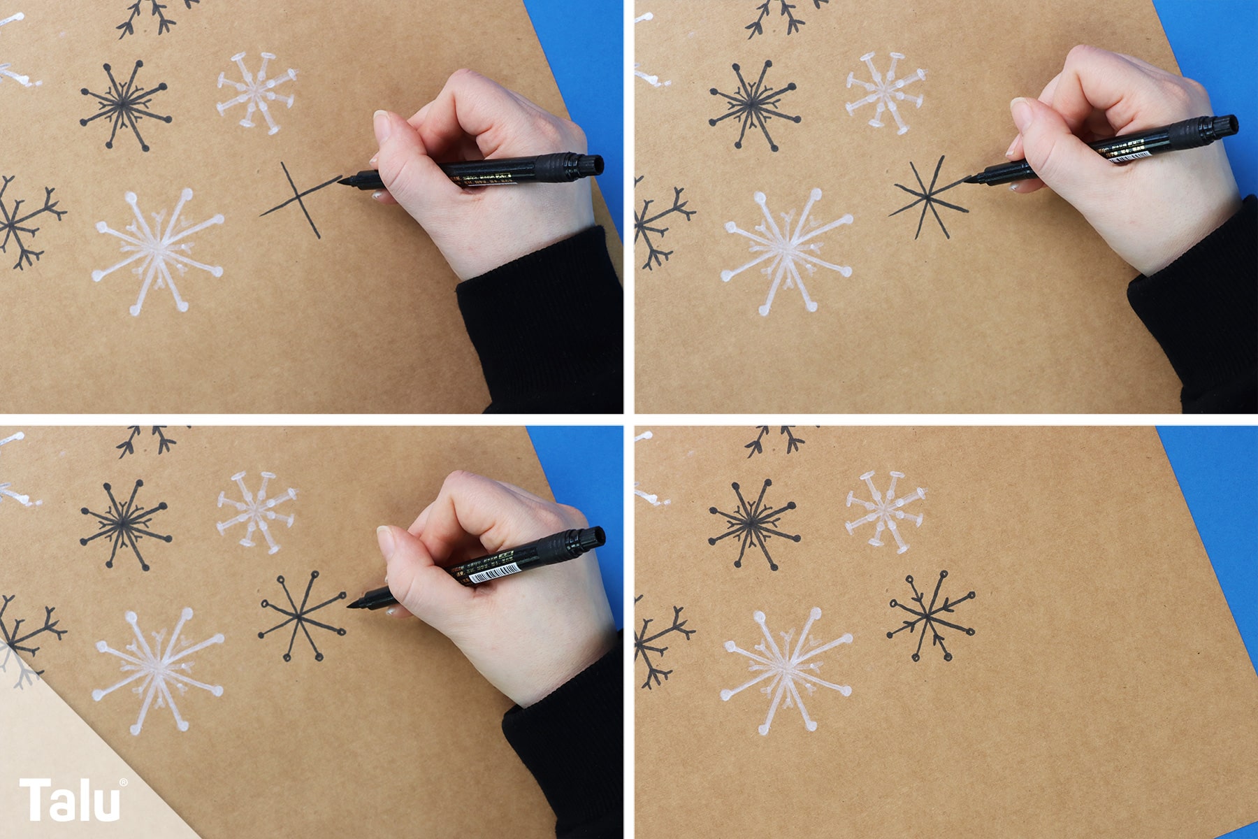 Vorlage für Schneeflocken