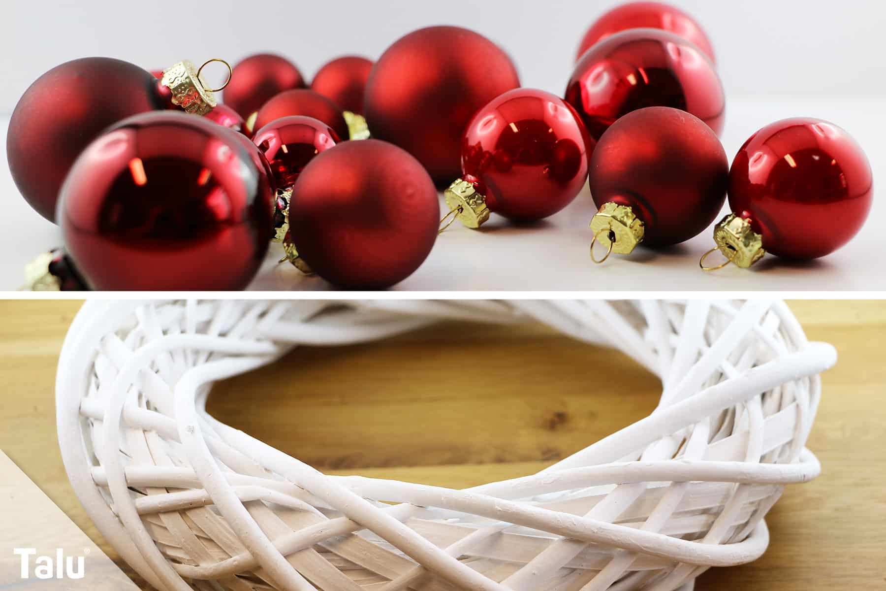 Weihnachtskranz basteln