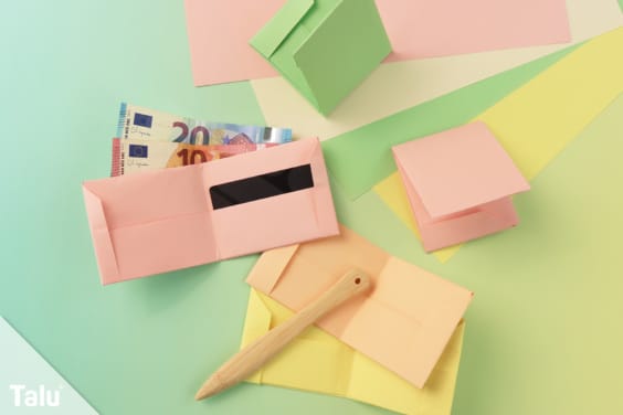 Geldbeutel aus Papier falten