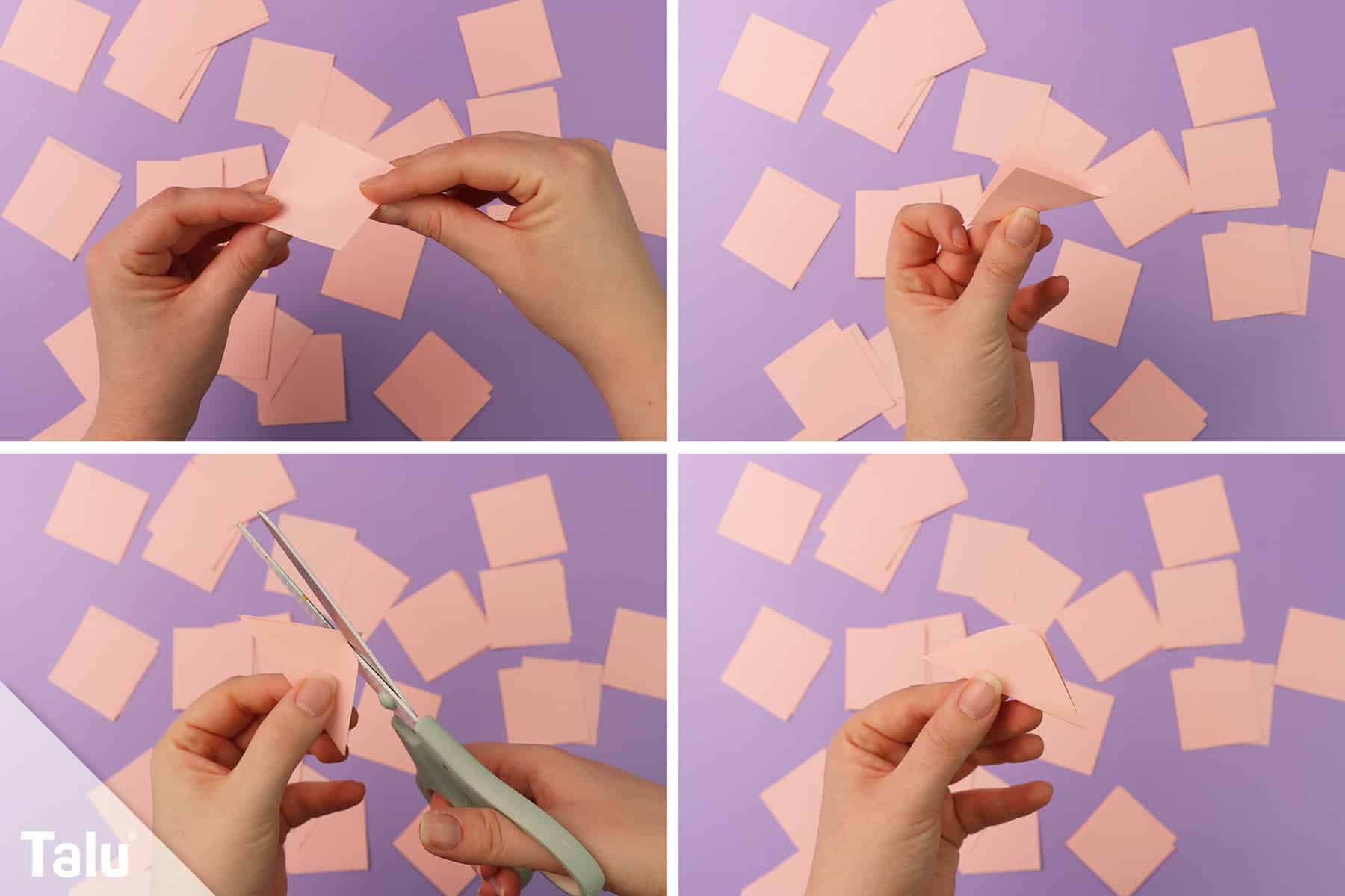 Papier Rose basteln