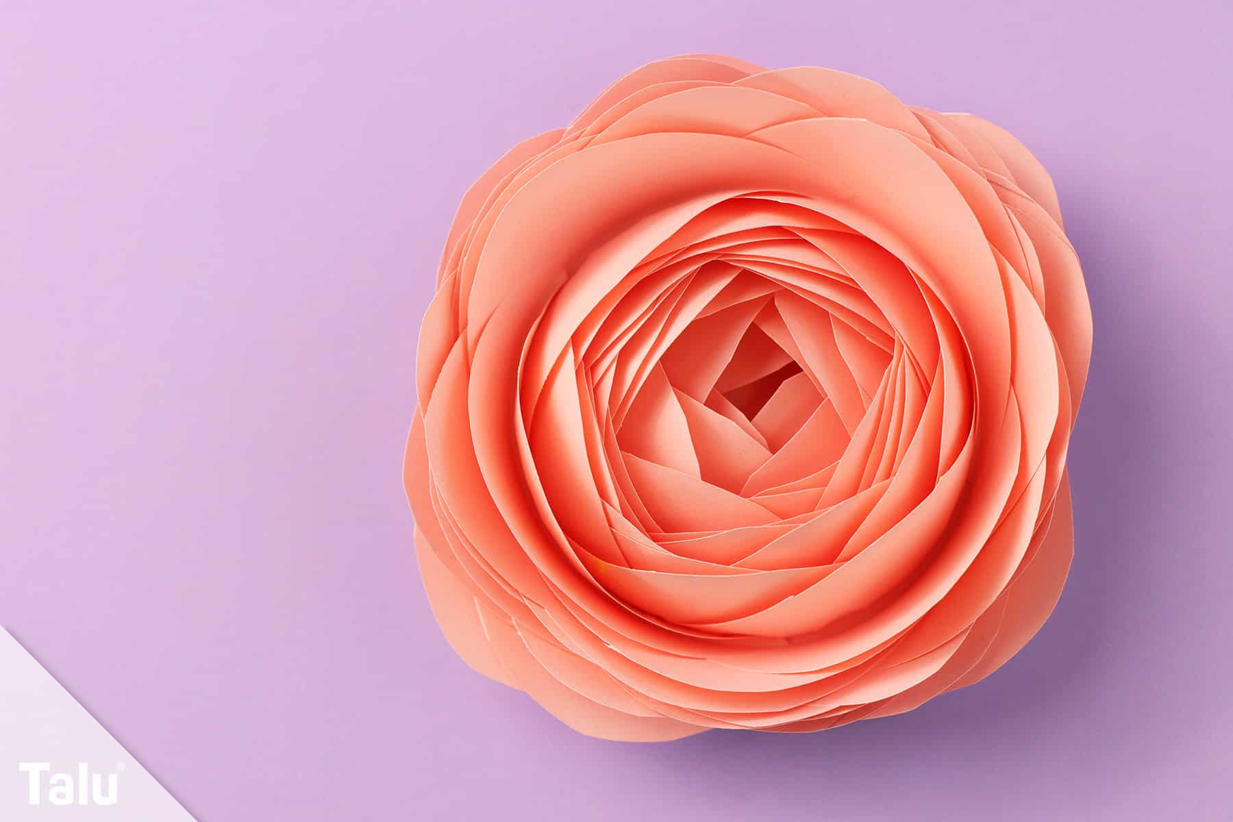 Papier Rose basteln